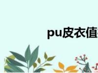 pu皮衣值得买吗（pu皮衣）