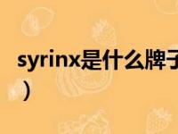 syrinx是什么牌子化妆品（syrinx是什么牌子）