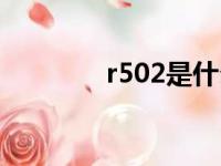 r502是什么制冷剂（r502）