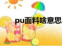 pu面料啥意思（pu面料是什么意思）