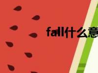 fall什么意思（all什么意思）