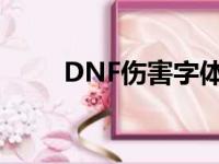 DNF伤害字体npk（dnf伤害字体）