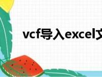 vcf导入excel文件（vcf导入iphone）