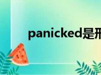 panicked是形容词吗（panicked）