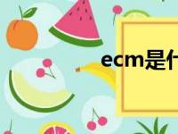 ecm是什么意思（ecm）