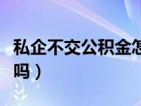 私企不交公积金怎么办（私企不缴公积金违法吗）