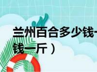 兰州百合多少钱一斤2023年（兰州百合多少钱一斤）