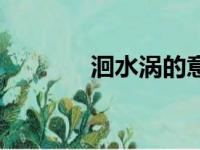 洄水涡的意思解释（洄水涡）