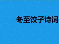 冬至饺子诗词（冬至饺子诗句大全）