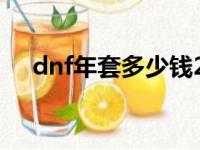 dnf年套多少钱2023（dnf年套多少钱）