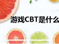 游戏CBT是什么意思（cbt是什么意思）