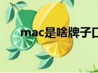 mac是啥牌子口红（mac口红怎么样）