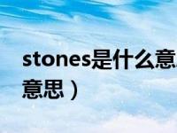 stones是什么意思中文人名（stones是什么意思）