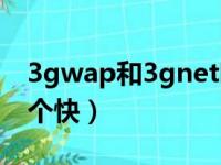 3gwap和3gnet哪个好（3gwap和3gnet哪个快）