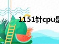 1151针cpu是几代（1151针cpu）