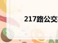 217路公交车路线查询（217）