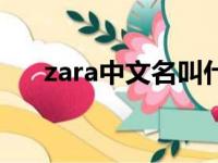 zara中文名叫什么（zara中文叫什么）