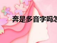 奔是多音字吗怎么读（奔是多音字吗）