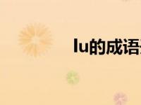 lu的成语开头（lu的成语）