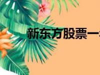 新东方股票一年走势（新东方股票）