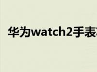 华为watch2手表功能介绍（华为watch2）