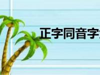 正字同音字大全（同音字大全）