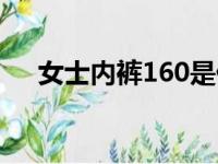 女士内裤160是什么码（160是什么码）