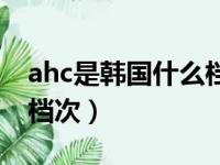 ahc是韩国什么档次怎么样（ahc是韩国什么档次）