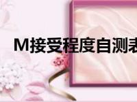 M接受程度自测表（男生说m是什么意思）