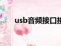 usb音频接口接线图（usb音频接口）