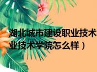 湖北城市建设职业技术学院怎么样会退学（湖北城市建设职业技术学院怎么样）