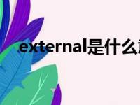 external是什么意思中文（externalsd）