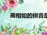 蔺相如的拼音是什么（蔺相如的拼音）