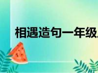 相遇造句一年级上册（相遇造句一年级）