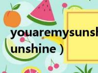 youaremysunshine钢琴谱子（youaremysunshine）