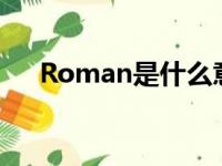 Roman是什么意思（rom是什么意思）