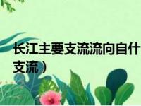 长江主要支流流向自什么向什么或自什么向什么（长江主要支流）