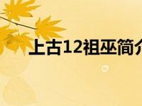 上古12祖巫简介（上古十二祖巫图片）