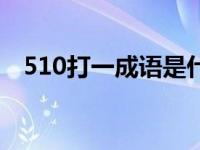 510打一成语是什么成语（510打一成语）