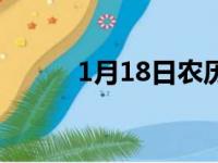 1月18日农历是多少（1月18日）