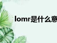 lomr是什么意思（lorem什么意思）