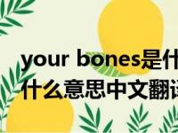 your bones是什么意思中文翻译（bones是什么意思中文翻译）