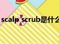 scalp scrub是什么意思（scrub是什么意思）