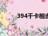 394千卡相当于多少食物（394）