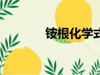 铵根化学式（硝酸根化学式）