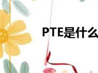 PTE是什么医学（pte是什么）