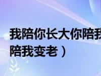 我陪你长大你陪我变老的说说（我陪你长大你陪我变老）