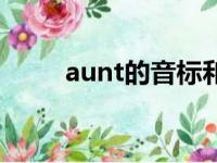 aunt的音标和词性（aunt的音标）