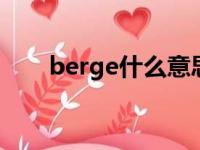 berge什么意思（beggar什么意思）