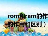 rom和ram的作用分别是什么（rom和ram的作用和区别）